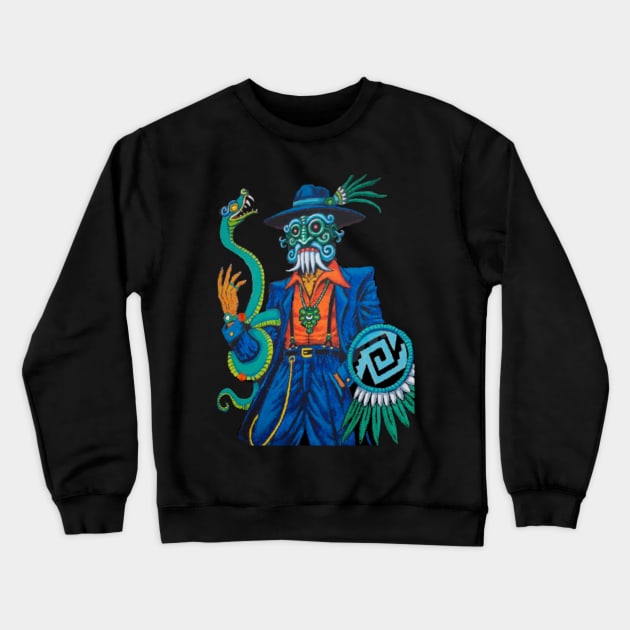 Aztec Pachuco Crewneck Sweatshirt by ArtRooTs